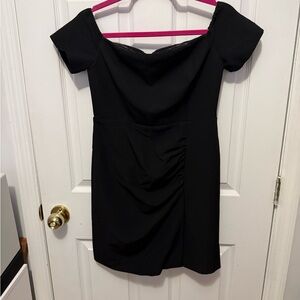 Elegant Black Off-Shoulder Dress